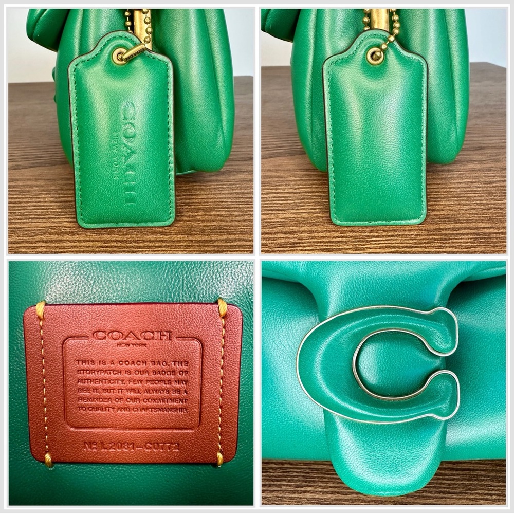 Coach Pillow Tabby Shoulder Bag 26 in Green - Picture 9 of 11